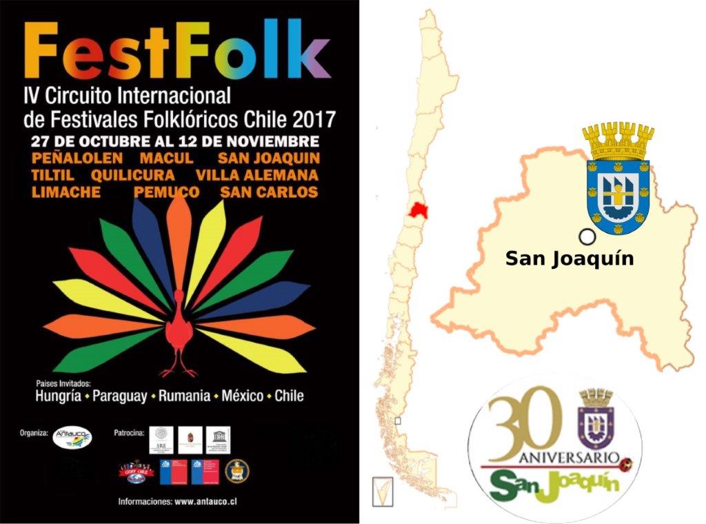 Ansamblul Folcloric Sinca Noua in San Joaquin Chile 2017